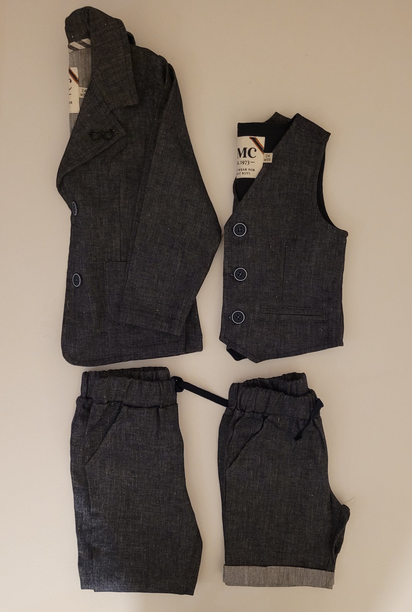 Gilet blu bambino