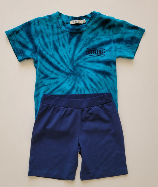 Completo azzurro e blu bambino