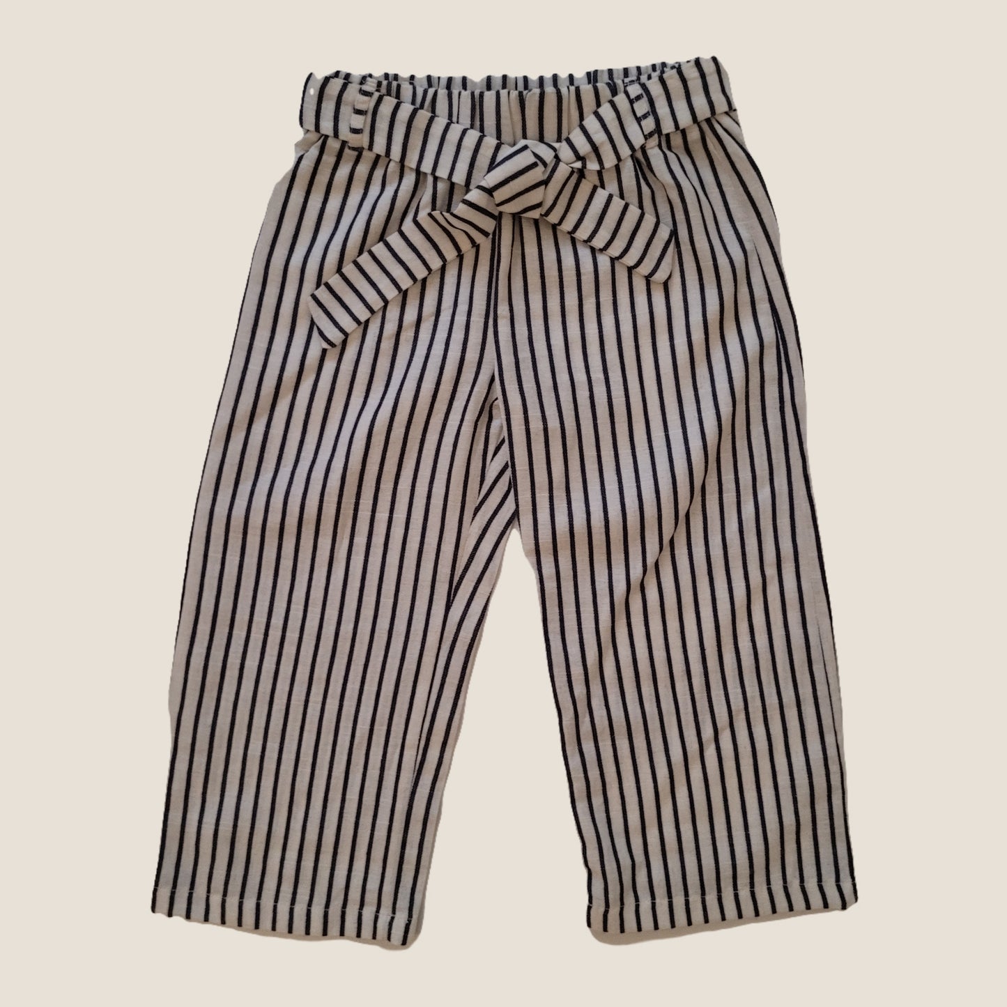 Pantalone largo lungo a righe bambina